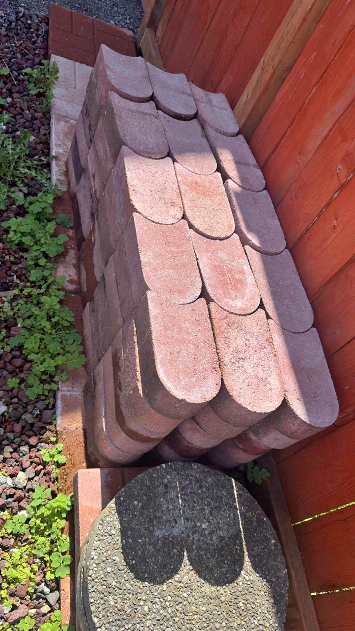Edgestone 8 in. x 2.75 in. x 5 in. Red Concrete Edging - Landscaping ...