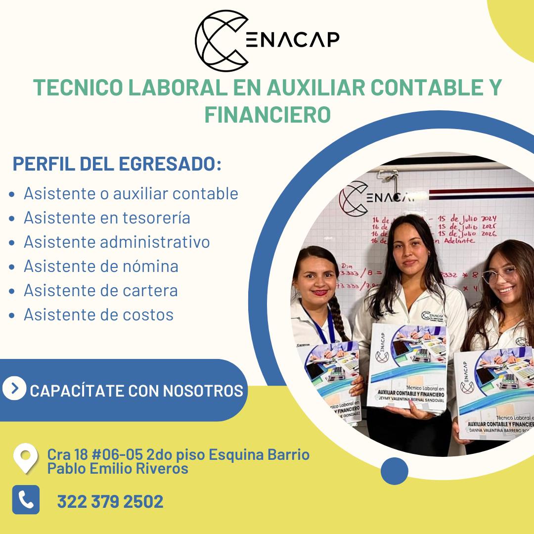 Cenacap - 🎓¡Conviértete en Técnico Laboral en Auxiliar Contable y ...