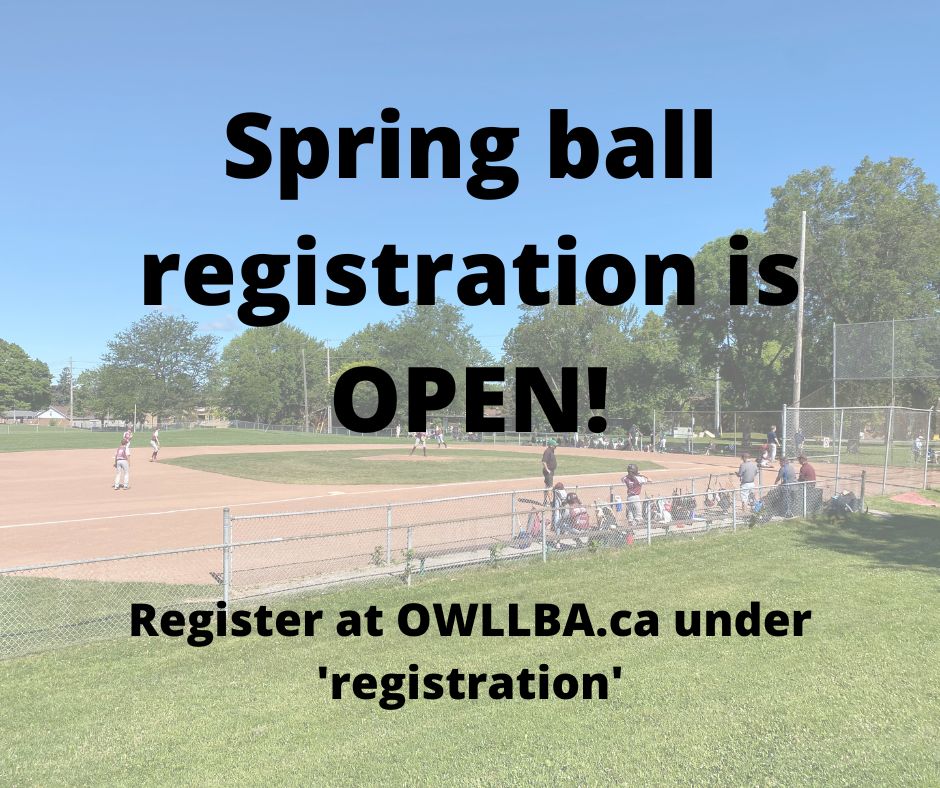 Ottawa - Registration for spring ball is now open! You can find ...