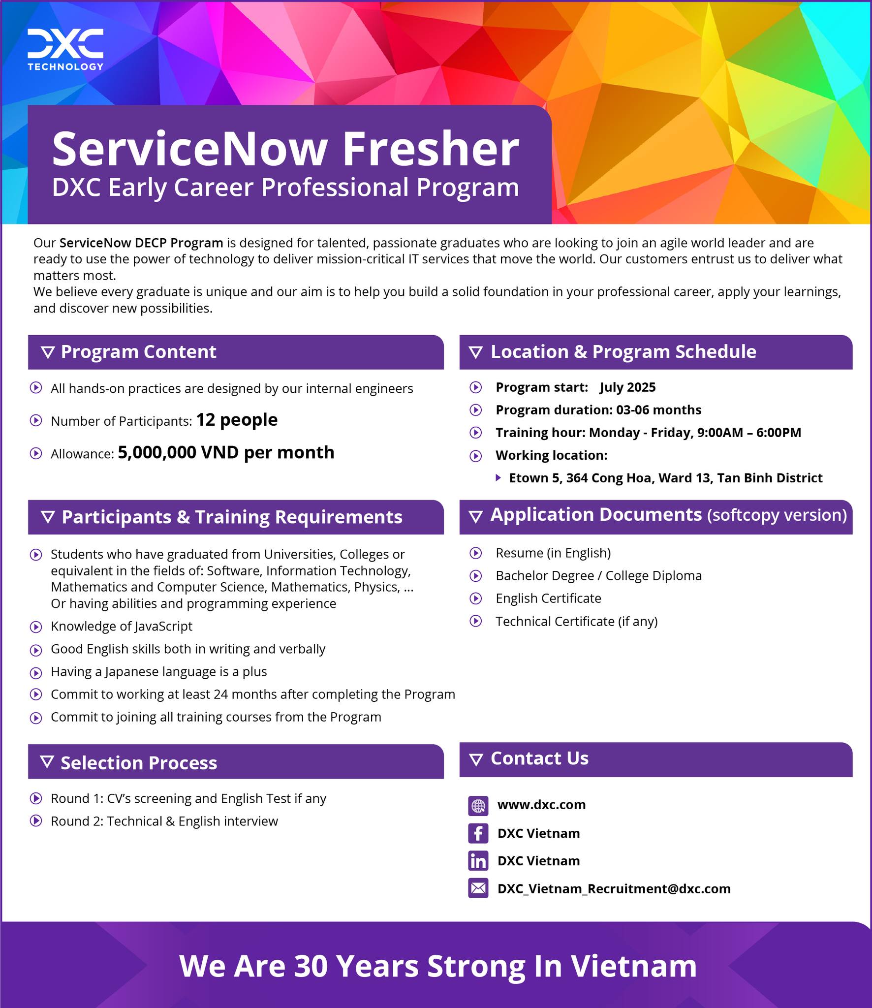DXC - 🎯 ServiceNow (Fresher) DECP Program – July 2025 🌟Are you a recent ...