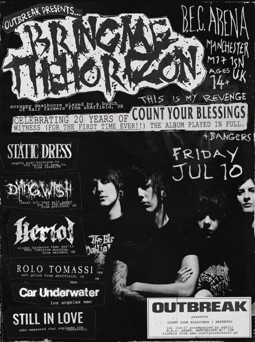 BRING ME THE HORIZON are celebrating the 20th anniversary of their