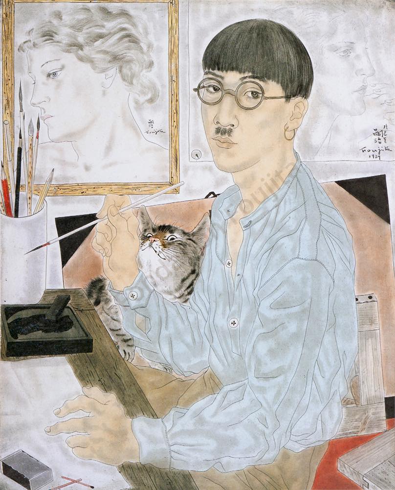 Léonard Tsuguharu Foujita (1886-1968) Autoportrait, 1929