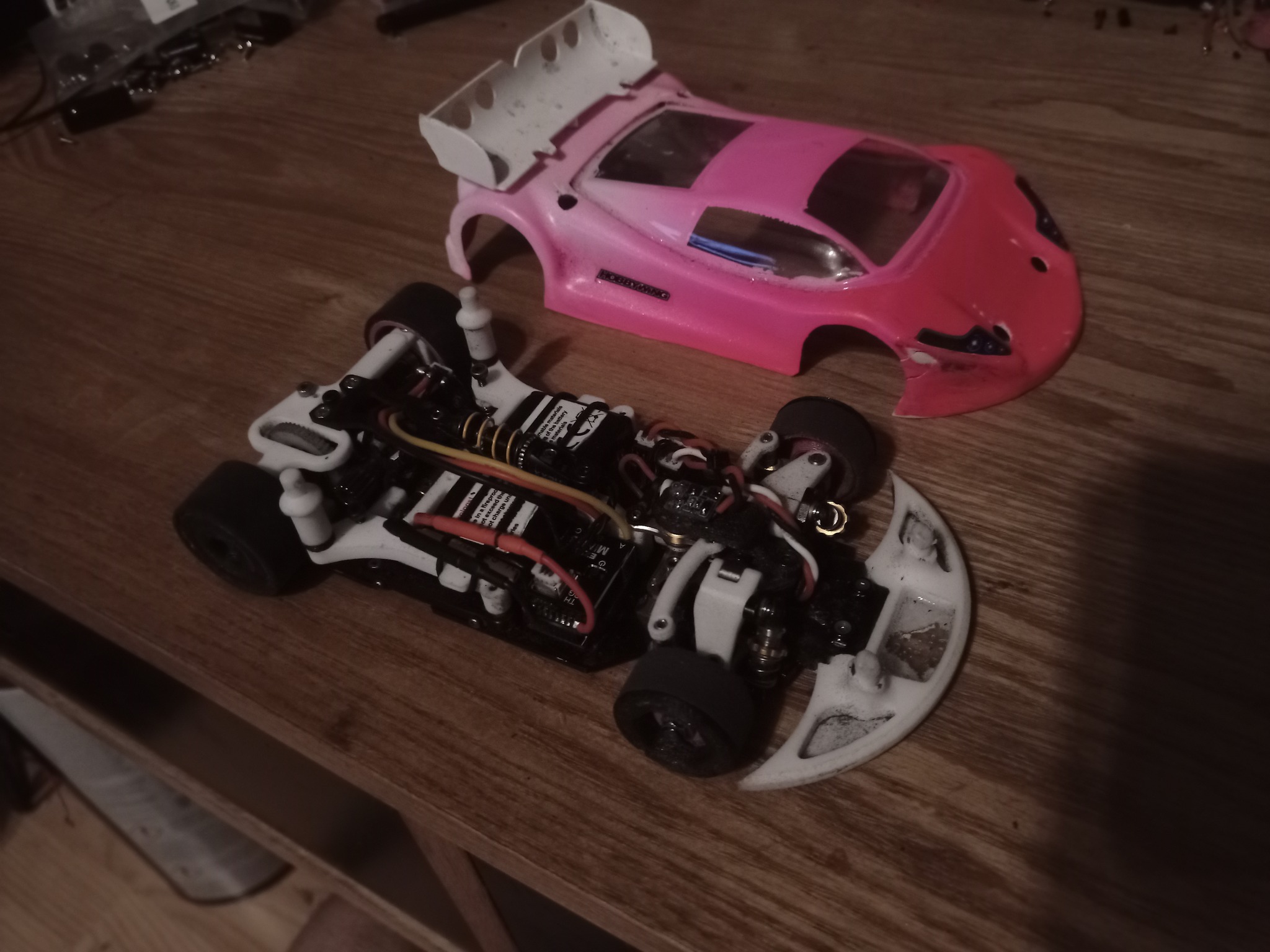 Disassembling Mini-Z MR03 Evo for Nexx Racing Skyline chassis upgrade