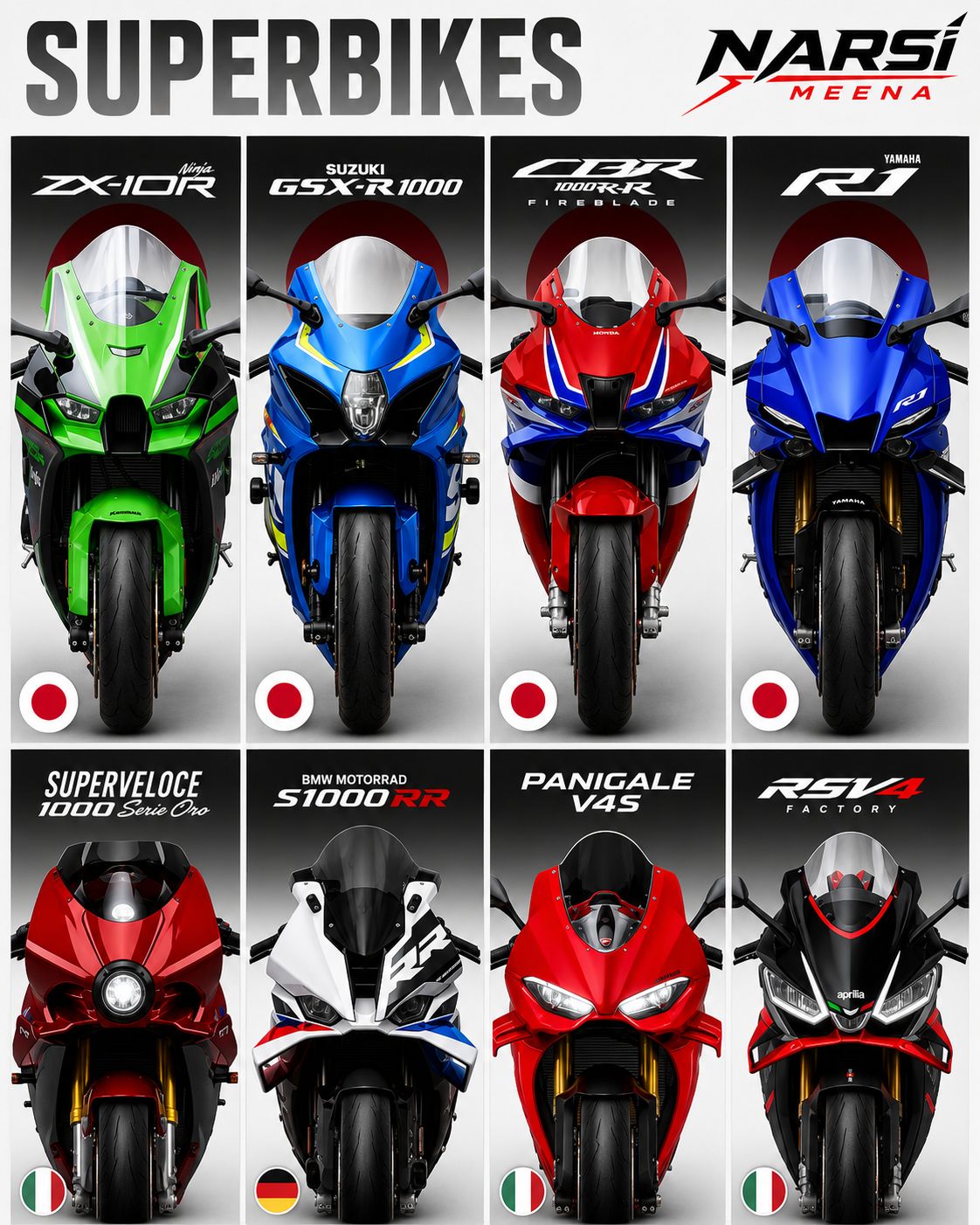 Ultimate superbike lineup: Kawasaki Ninja ZX-10R, Suzuki GSX-R1000