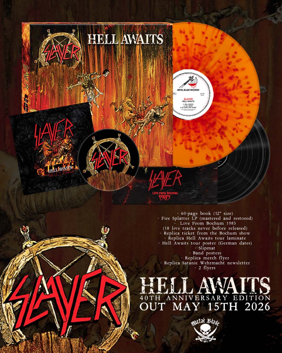 We're a mere TWO MONTHS away from the release of Slayer's 40th