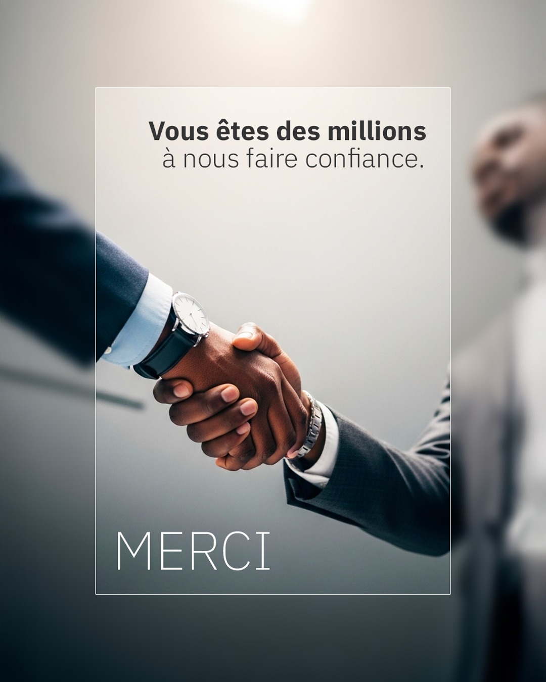 Bank - Chers Clients, Vous êtes des millions à nous faire confiance ...