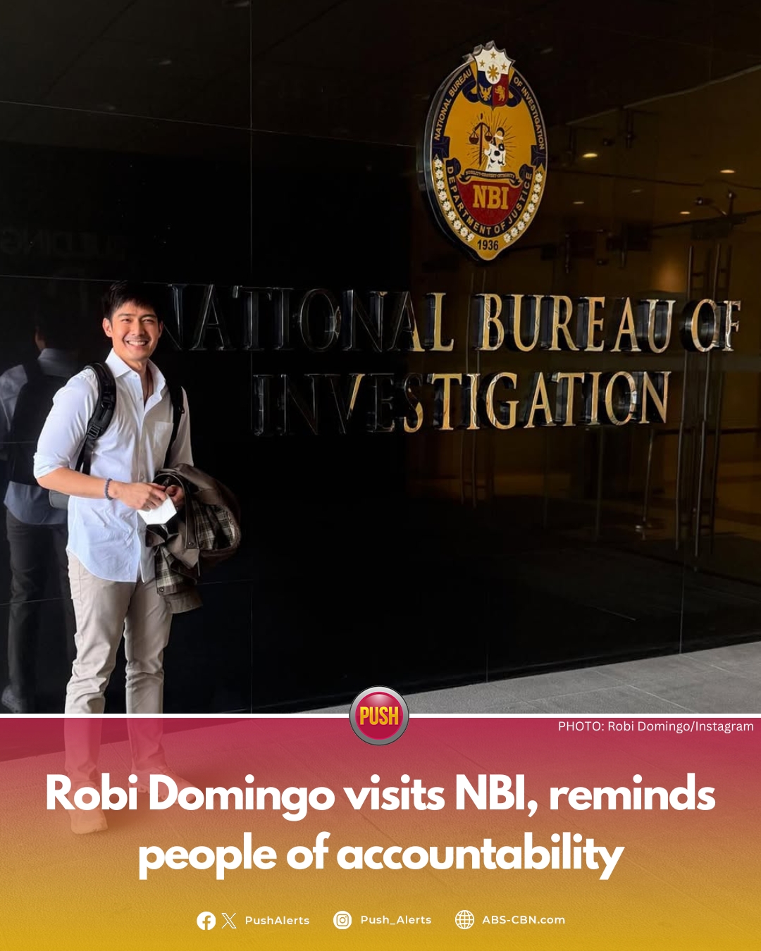 ABS-CBN - Kapamilya host #RobiDomingo recently shared photos from his ...