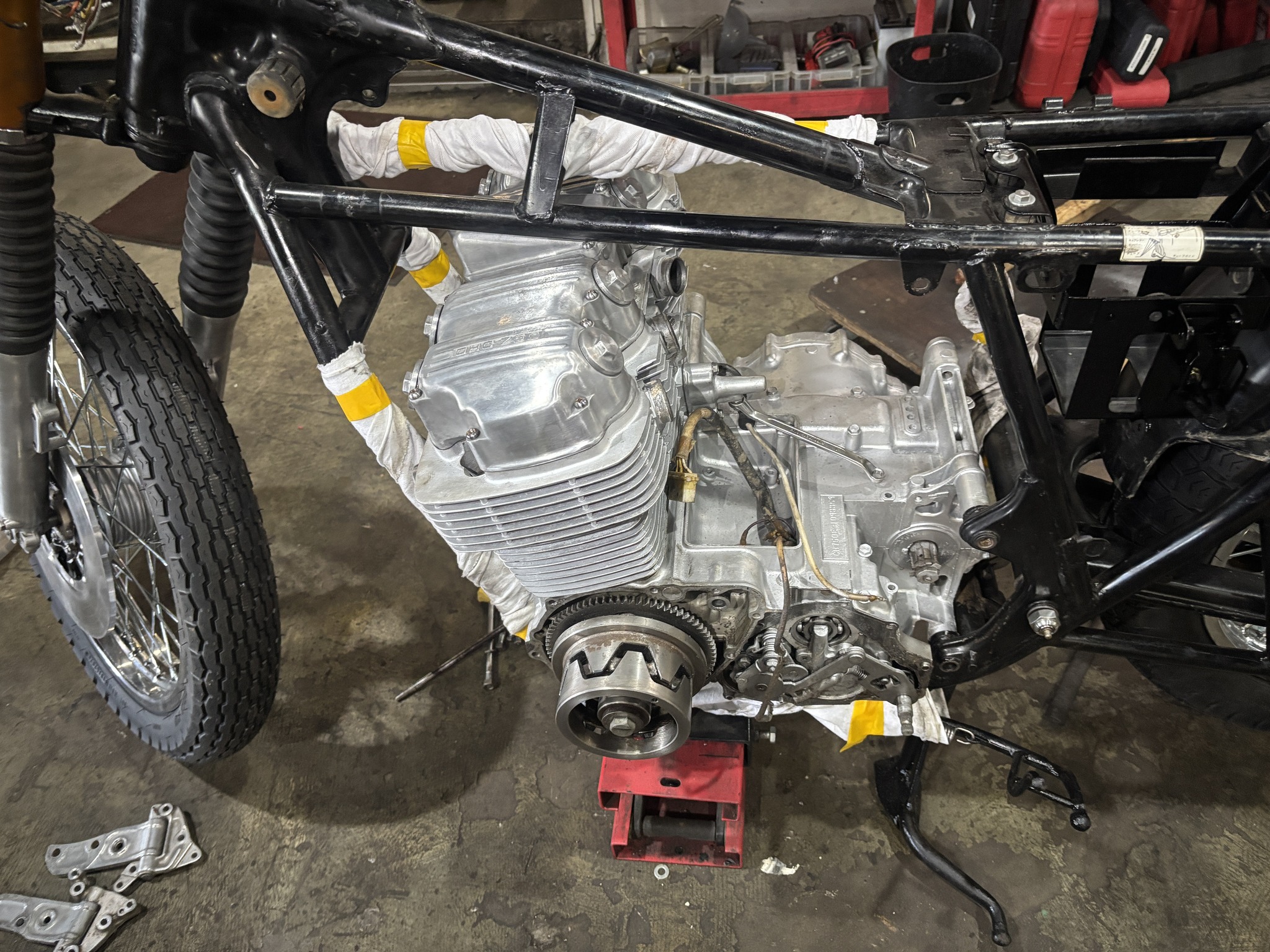 RBエンジン用 5速71C クロスミッション組み込み① 毎週日曜、恒例のS30