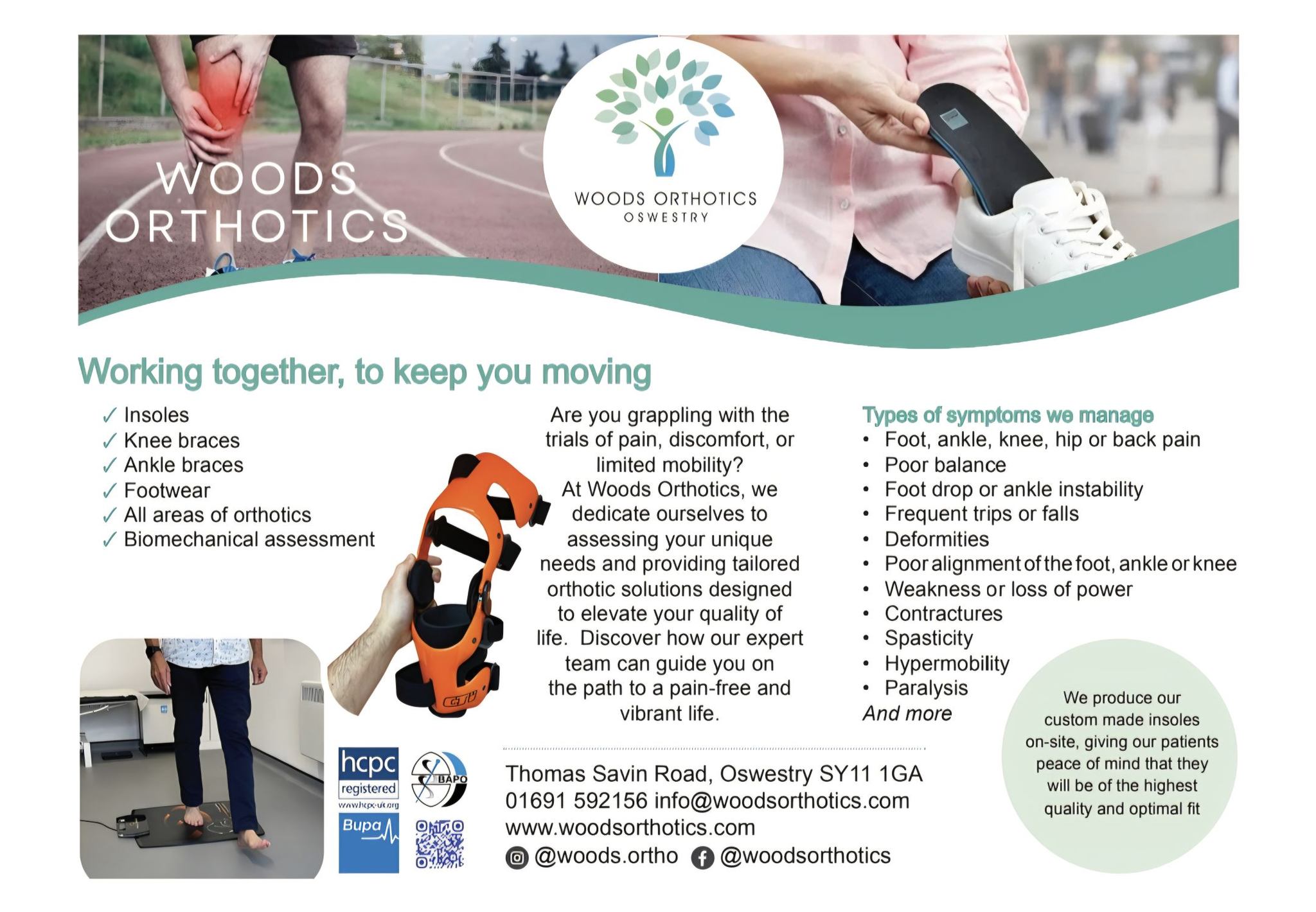 Oswestry - 🌿 Woods Orthotics Oswestry is helping the community move ...