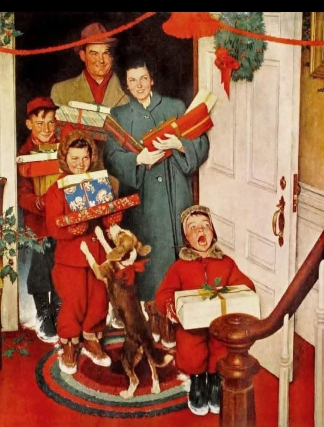 Merry Christmas Everyone! This painting by American painter and