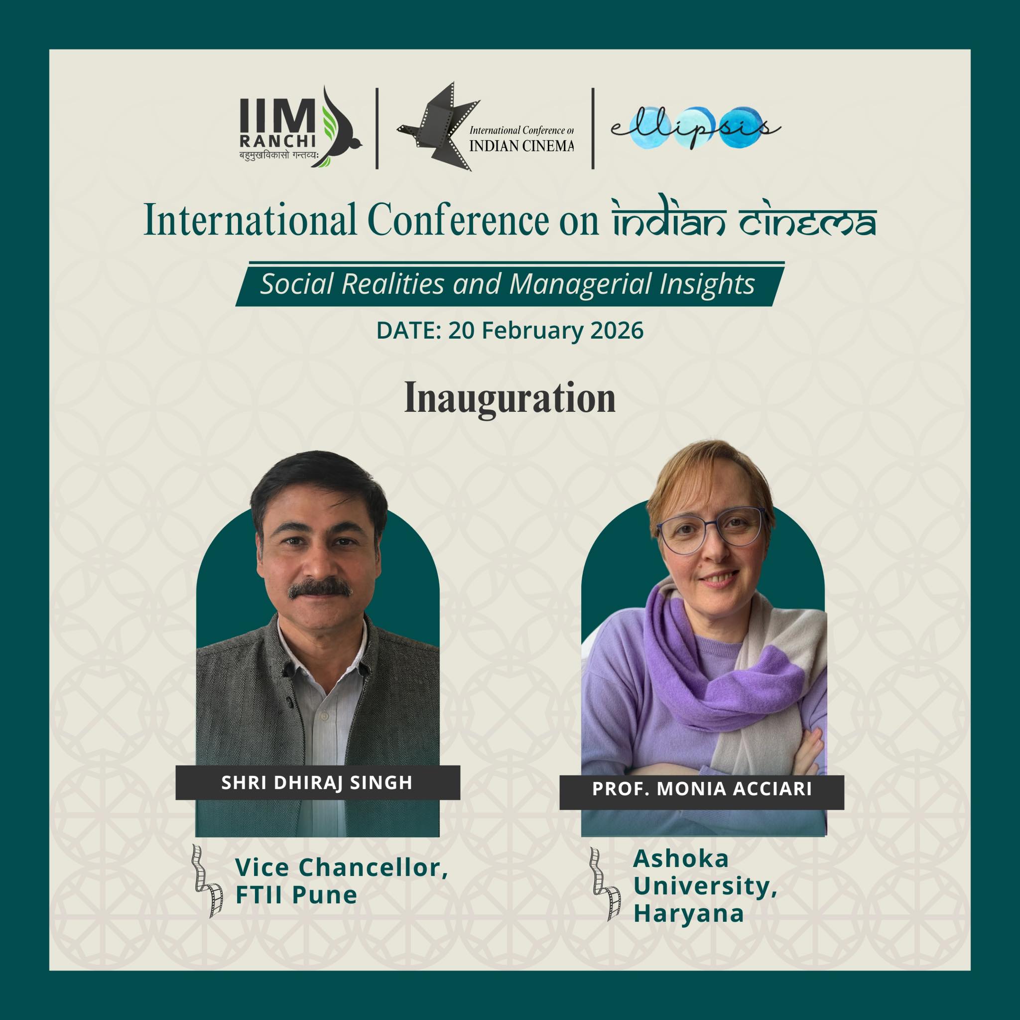 IIM - IIM Ranchi is delighted to announce the Inaugural Session of the ...