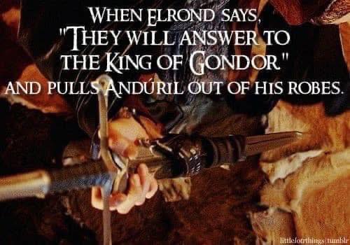 Fans of Middle-Earth | The Sword of Andúril, also known as Narsil ...