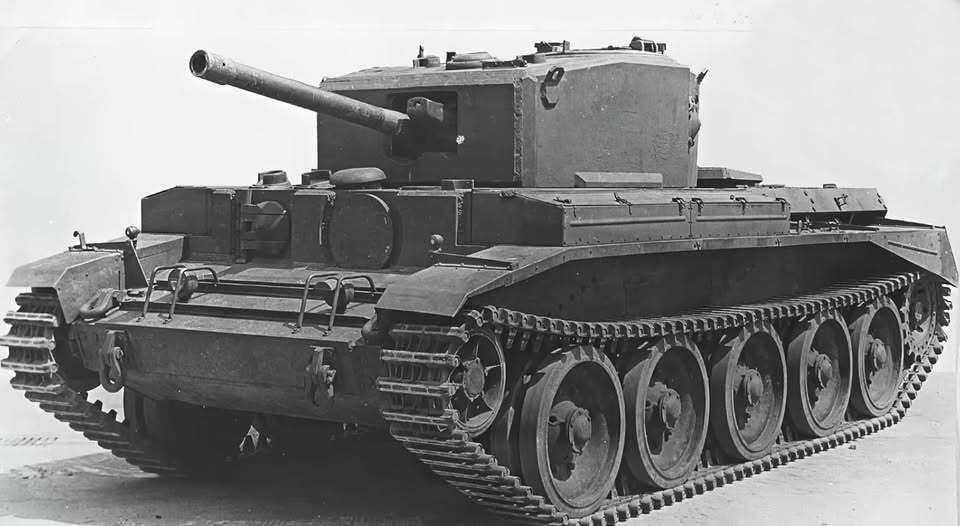 This modified Cromwell has as much frontal armour as a Tiger I