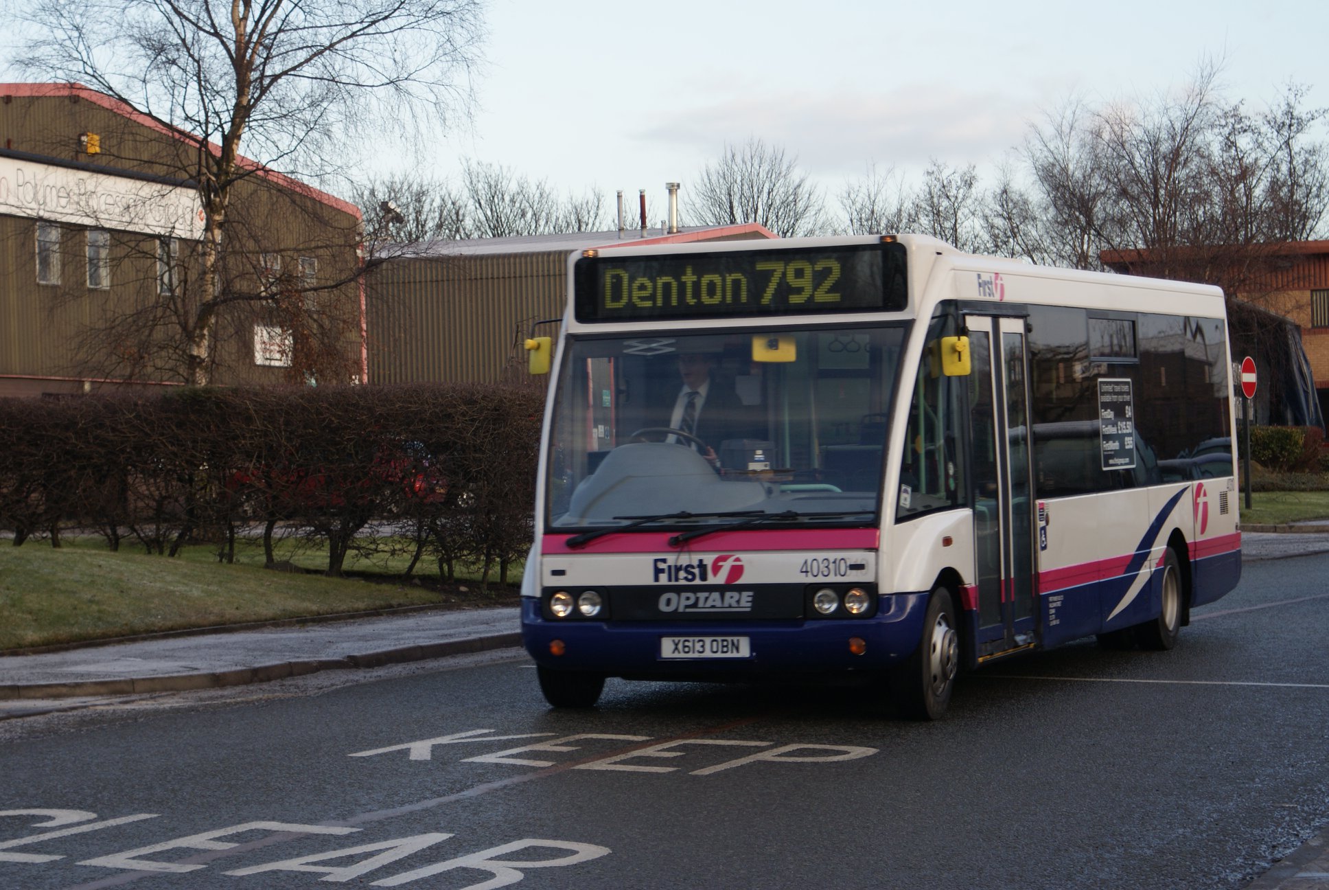 First Bus Photos by Steve Martin - 40310 X613OBN Optare Solo Dukinfield ...