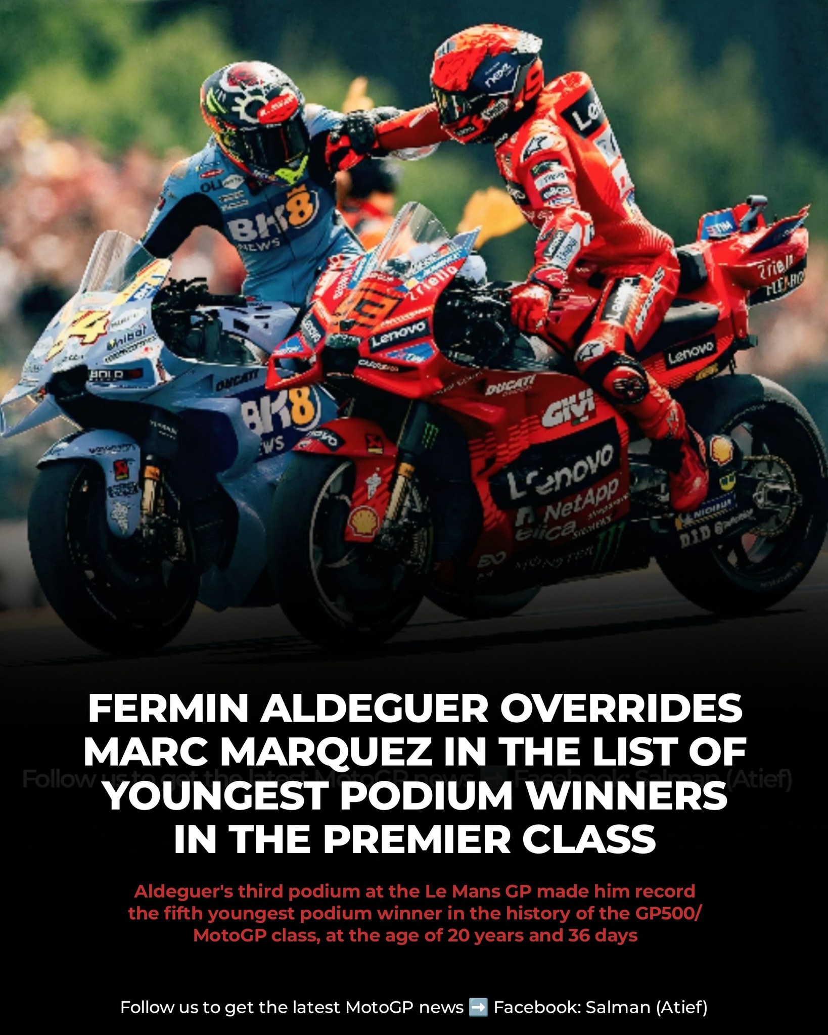 Salman - Fermin Aldeguer Overrides Márc Marquez in the list of youngest ...
