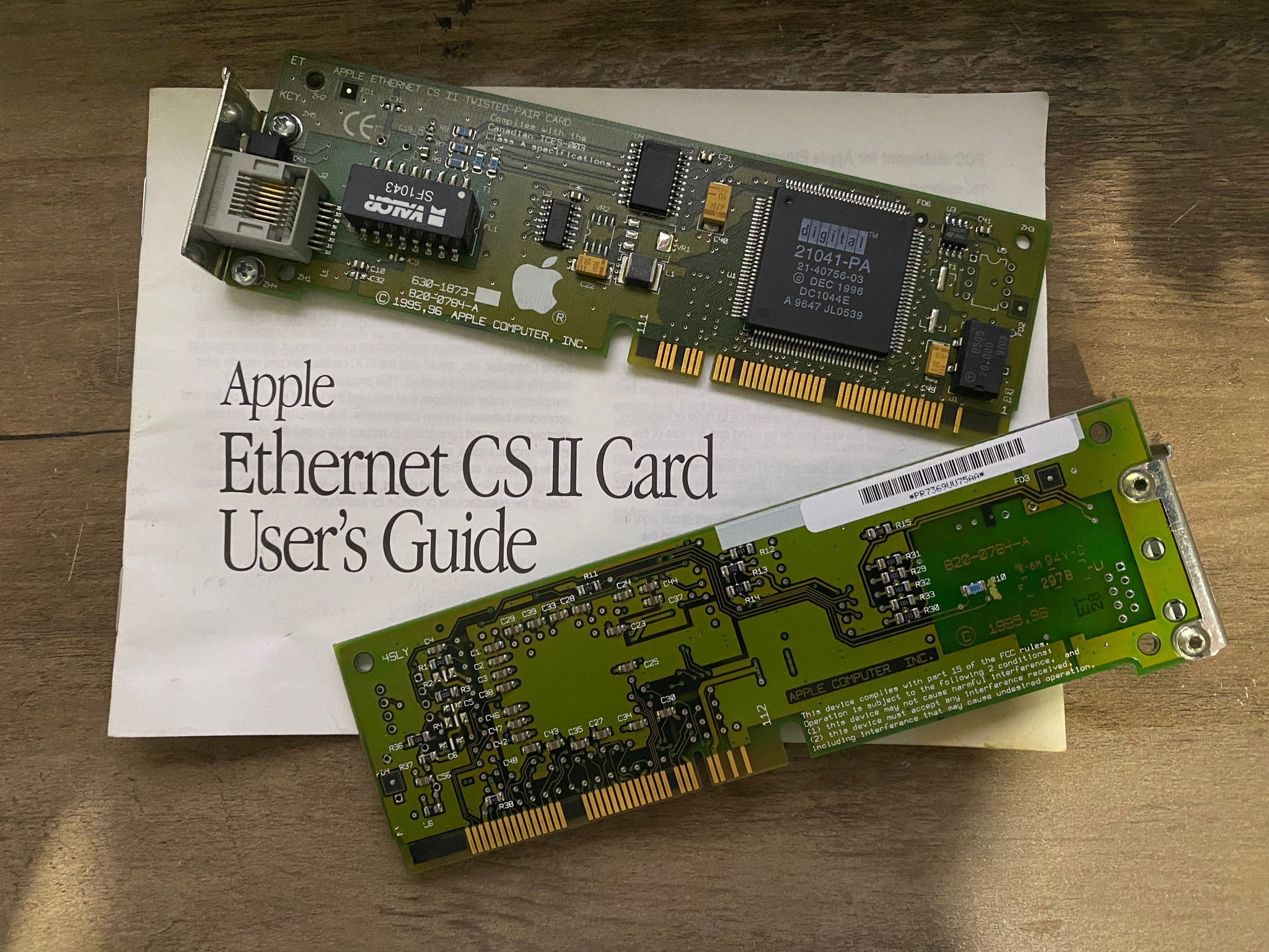 拡張カード Apple Ethernet CS II Twisted-Pair Card What are alternatives to SCSI Ethernet adapters for PowerBook 165c