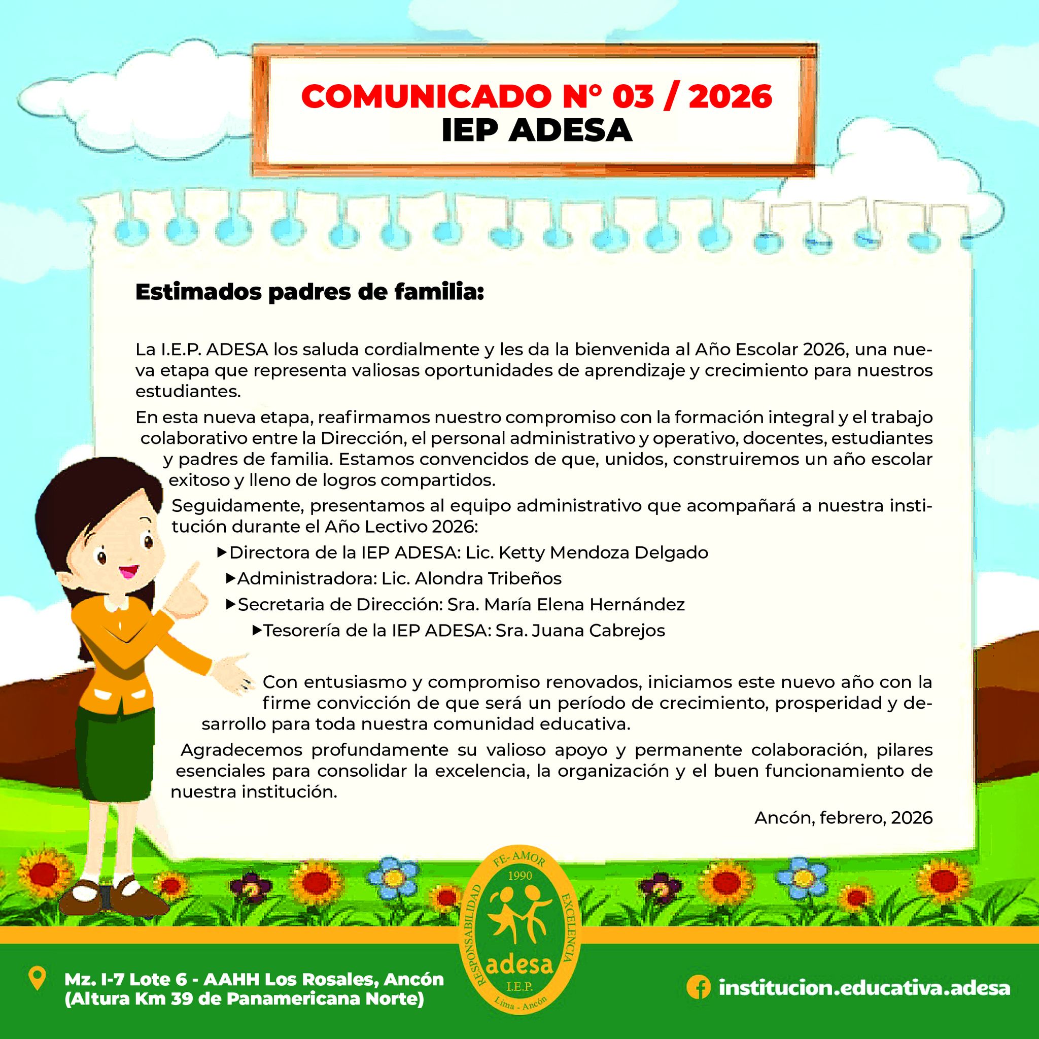 IEP - Con mucha alegría presentamos al equipo administrativo del I.E.P ...