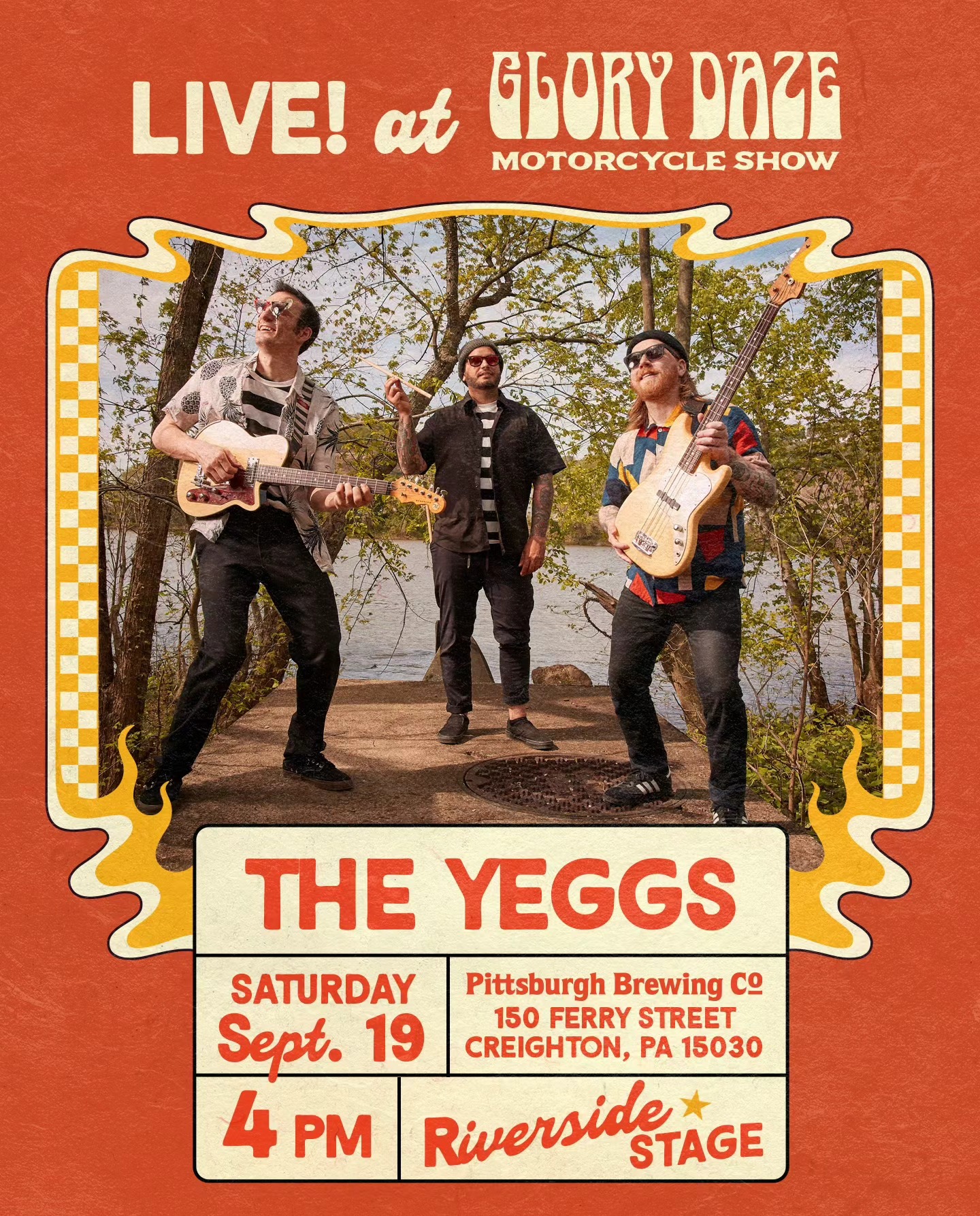 The Yeggs live at Glory Daze Motorcycle Show in Pittsburgh on