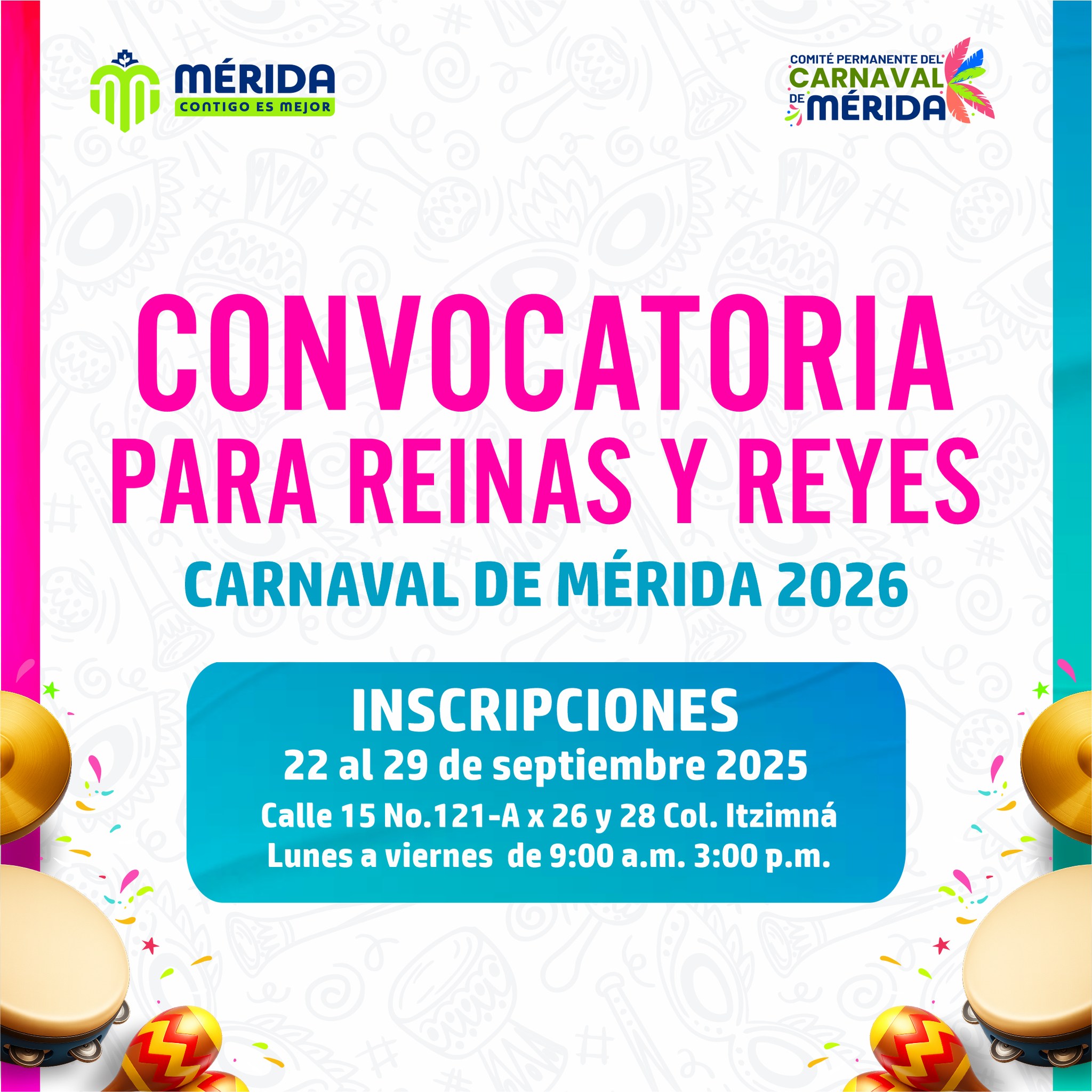 📣 ¡Hoy es el último día... - Comité Del Carnaval de Mérida | Facebook