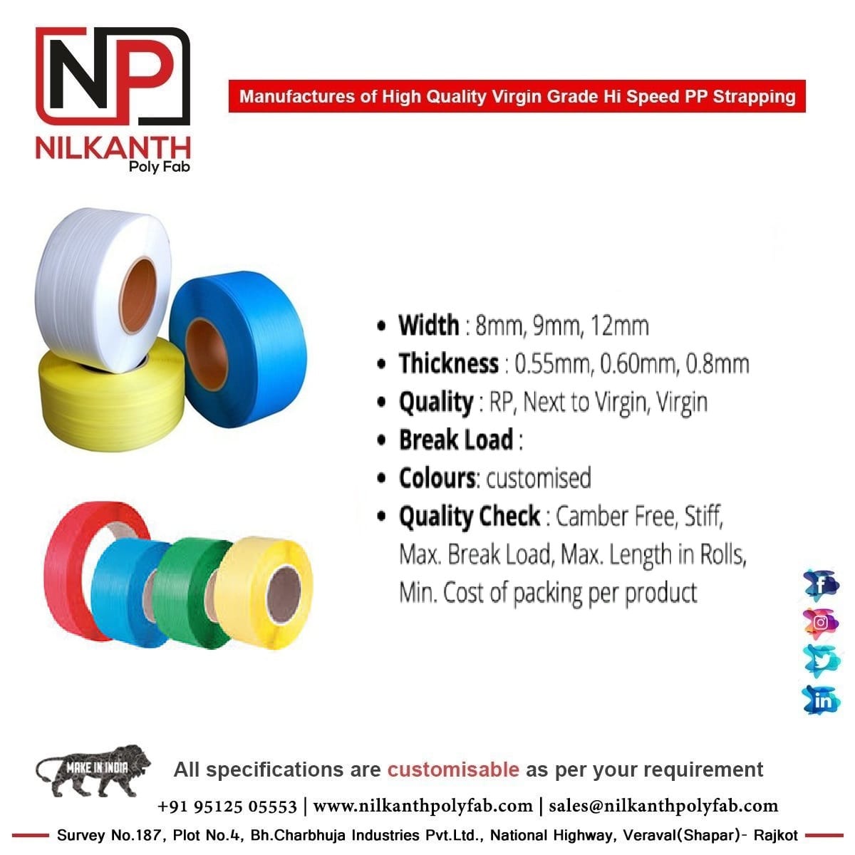 Nilkanth poly fab | Rajkot