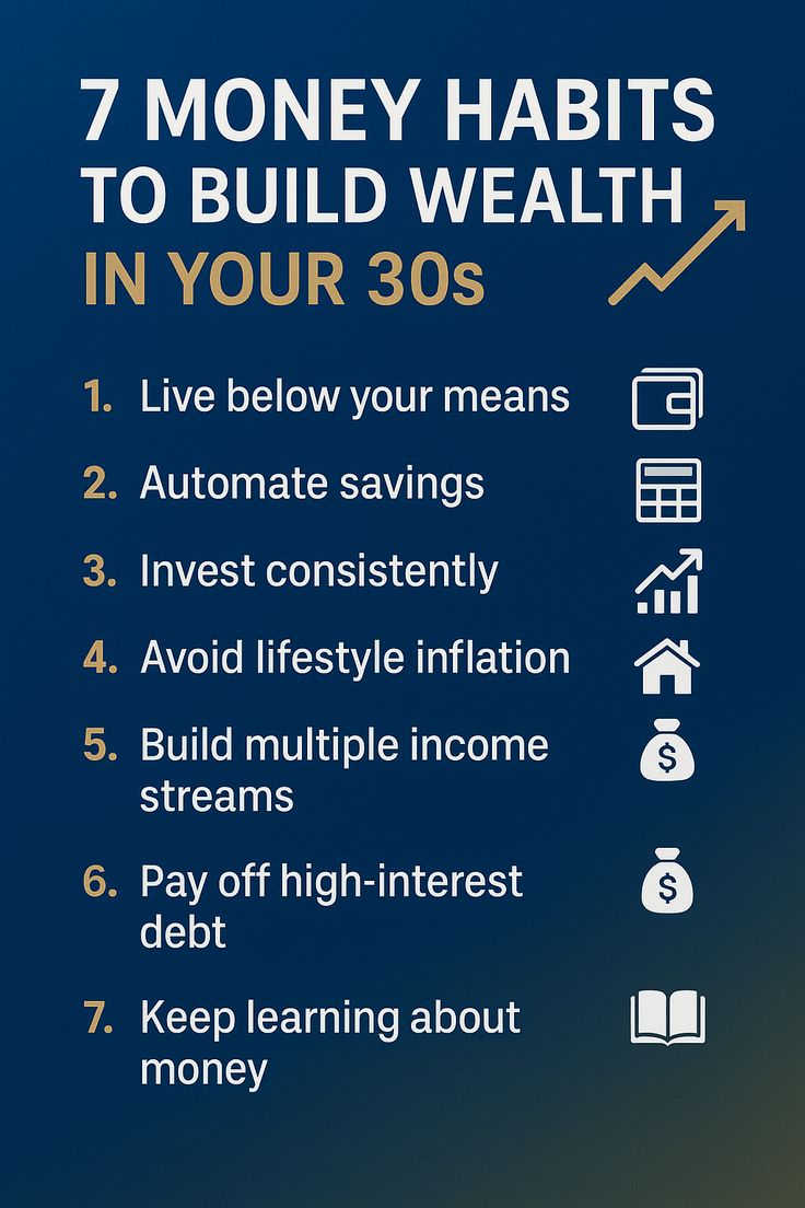 Accounting - 7 Money Habits to Build Wealth in Your 30s Want to build ...