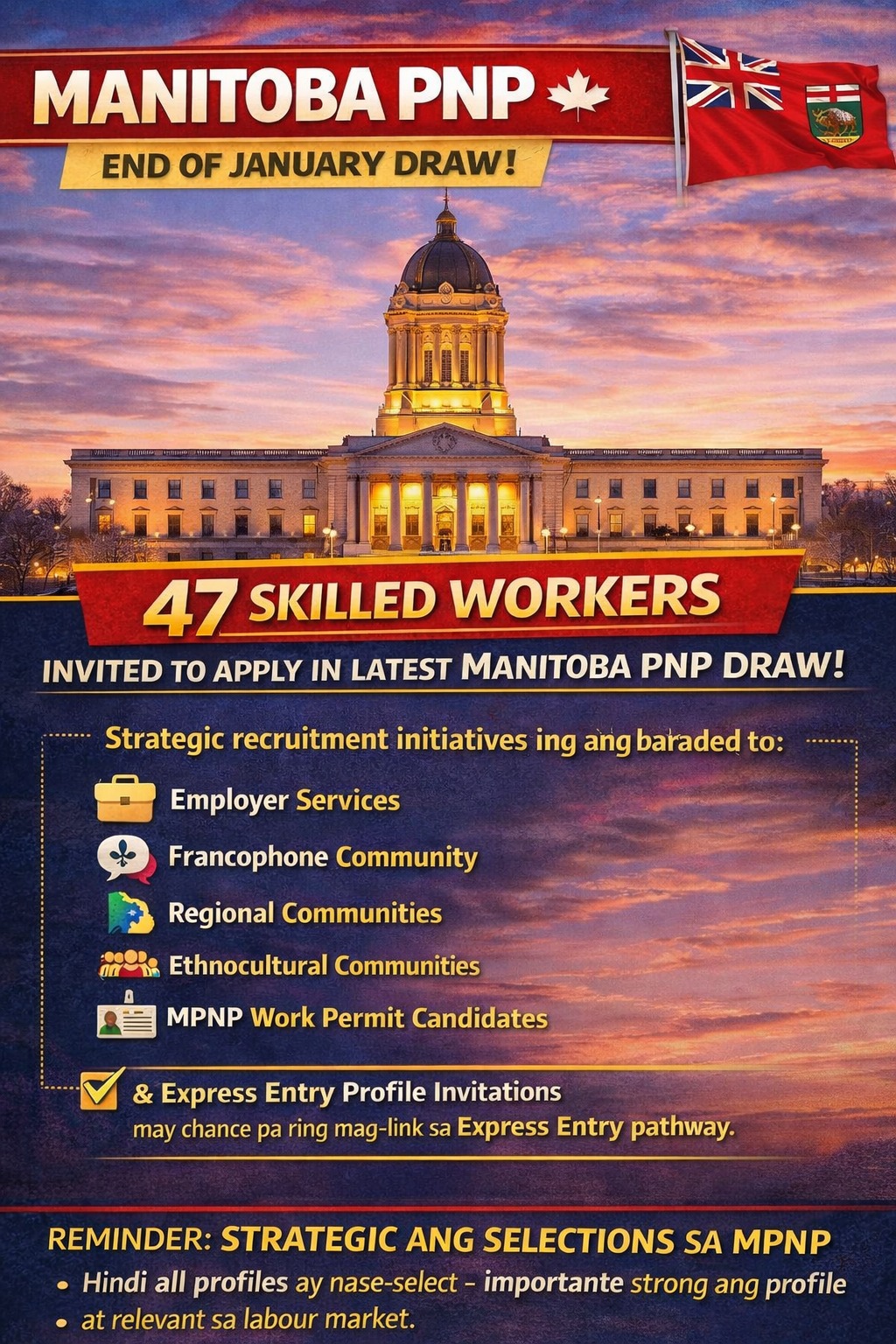 🇨🇦 MANITOBA PNP UPDATE – End... - Abayon Immigration Services | Facebook