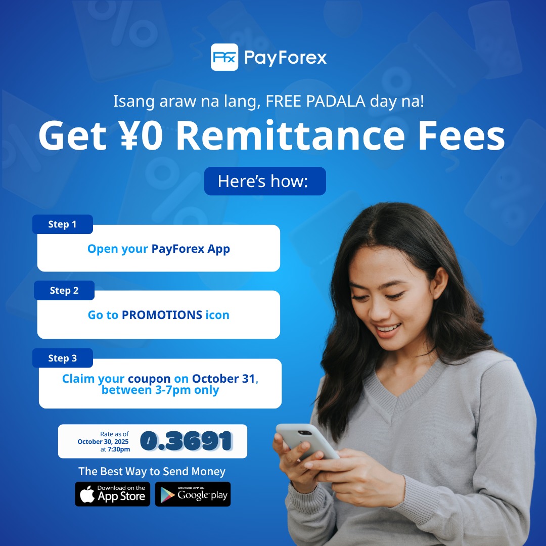 PayForex - Exchange Rate as of 𝐎𝐜𝐭𝐨𝐛𝐞𝐫 𝟑𝟎, 𝟐𝟎𝟐𝟓 𝐚𝐭 𝟕:𝟑𝟎𝐩𝐦 Money padala ...