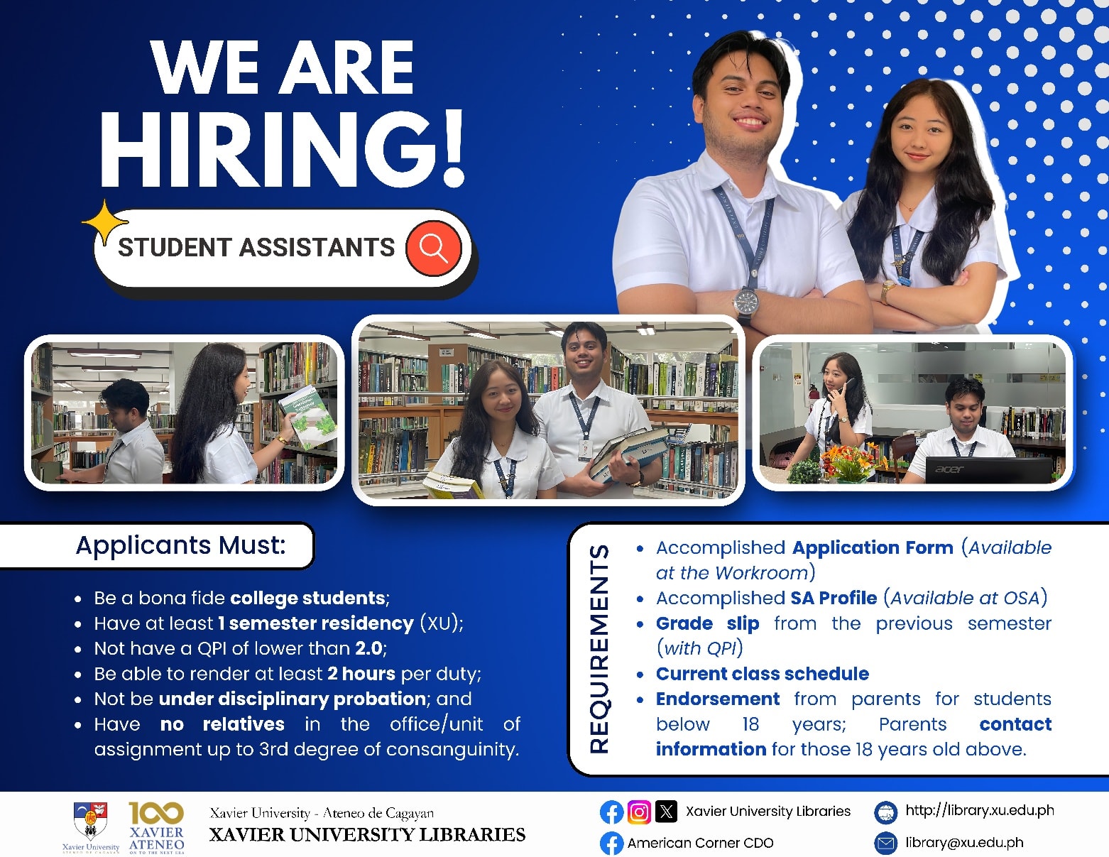 Xavier - [Update: Applications are now closed. Thank you!] 📚 WE’RE ...