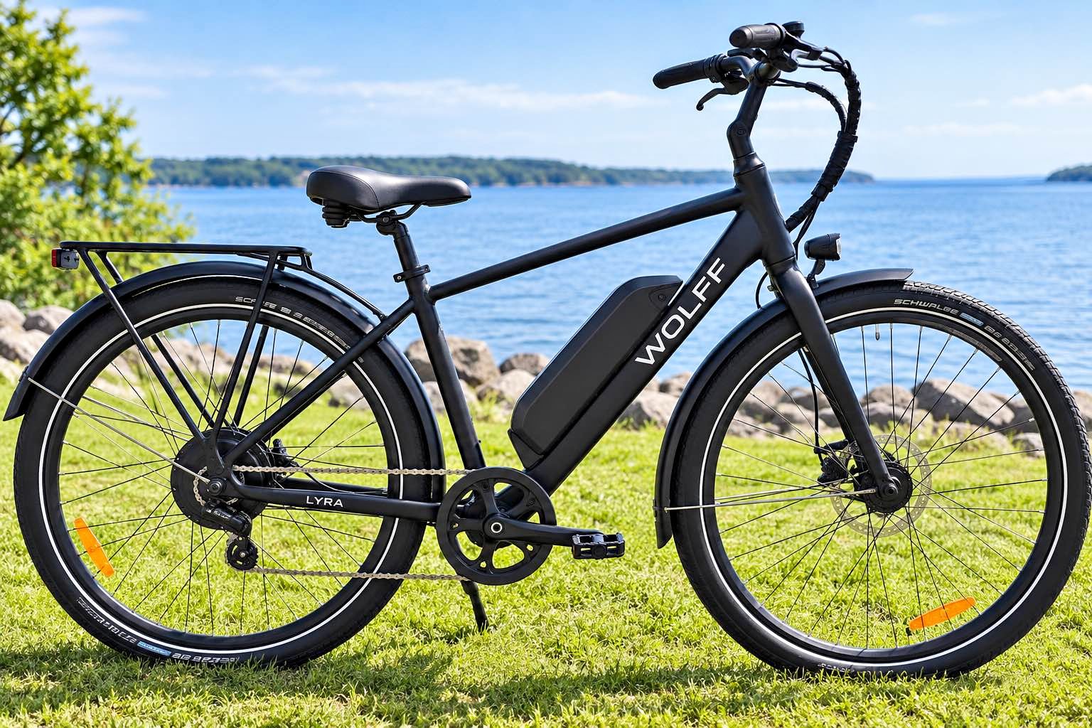 electric bicycle nova scotia B-360 | BAFANG Dual Battery E-Bike Shok Nova Commuter E-Bike for