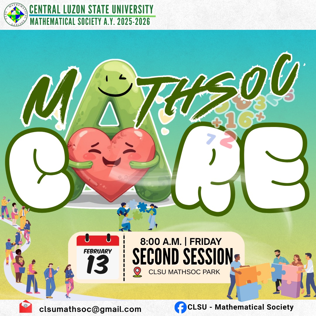 📣 𝗖𝗔𝗟𝗟𝗜𝗡𝗚 𝗔𝗟𝗟 𝗕𝗦𝗘𝗗 𝗠𝗔𝗧𝗛𝗘𝗠𝗔𝗧𝗜𝗖𝗦... - CLSU Mathematical Society | Facebook