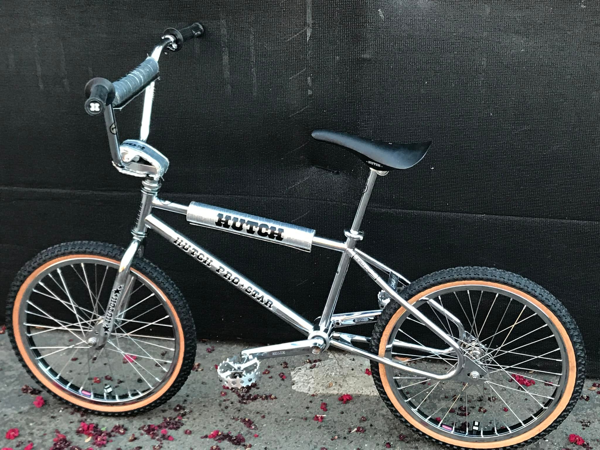 Potence (stem) Hutch Vintage Pour BMX - Chrome Et Noir - En Aluminium - Occasion Bon état - Origine Japon