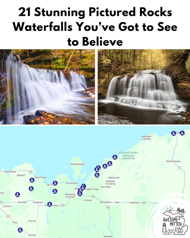 Things - 🍁 Fall in Michigan is magical! Pictured Rocks National ...