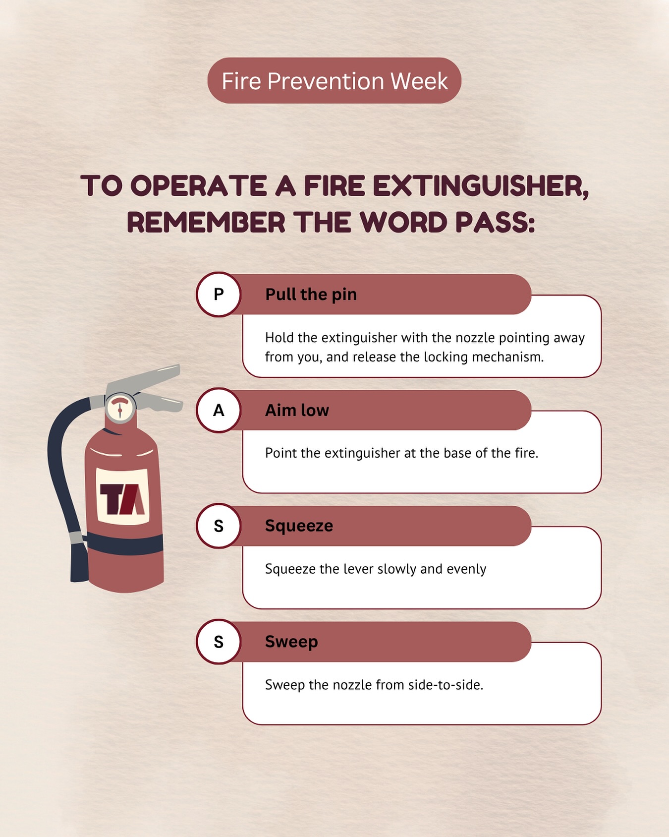 TOM - 🔥 Know When to Go! Use a fire extinguisher only for small ...