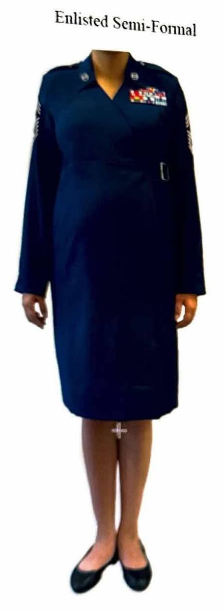 air force semi formal dress female amn/nco/snco Colour|Grey