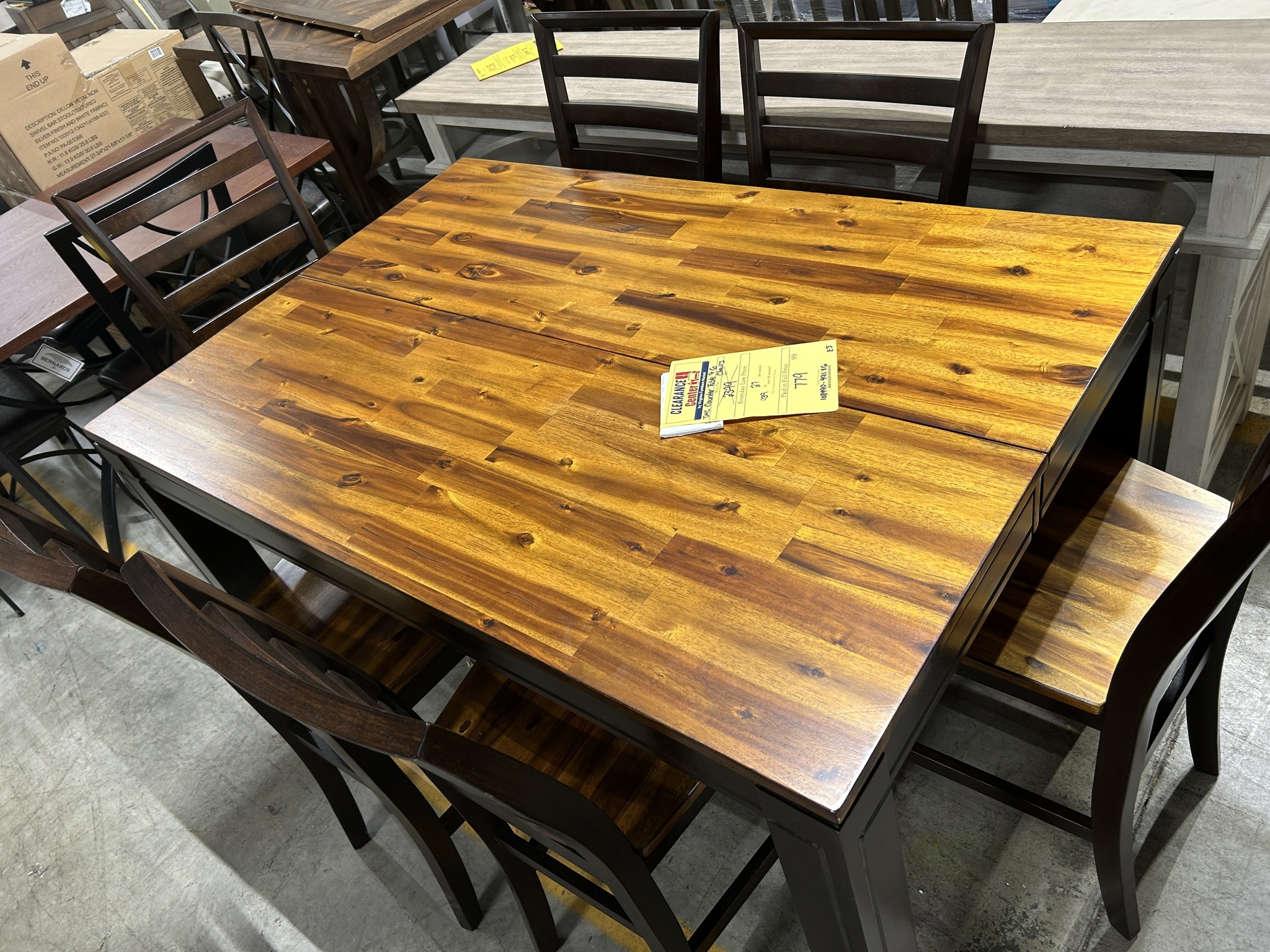 VFM - Counter Height Table with 6 Chairs ONLY $779! | Facebook