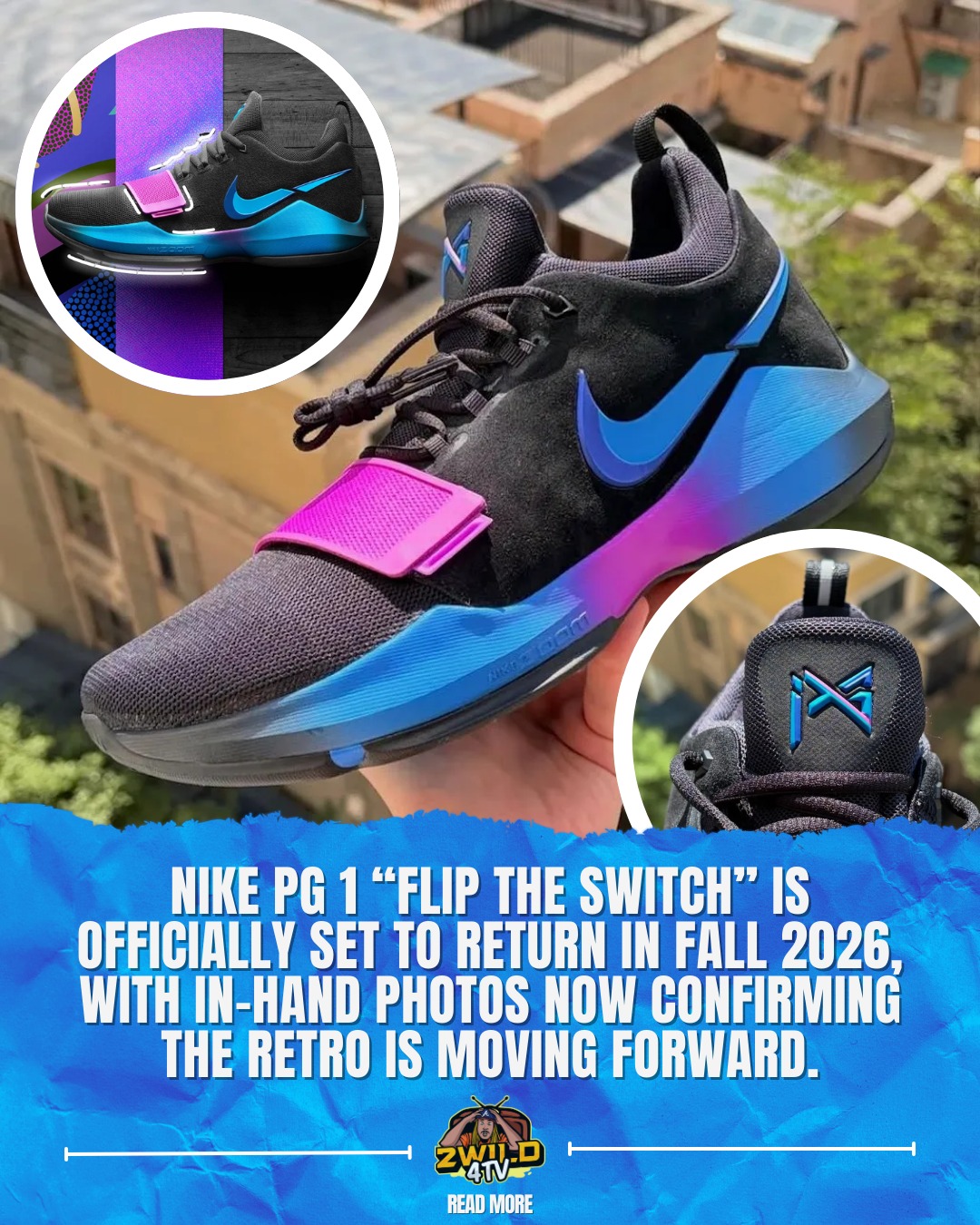 Nike PG 1 “Flip The Switch” is officially set to return in Fall
