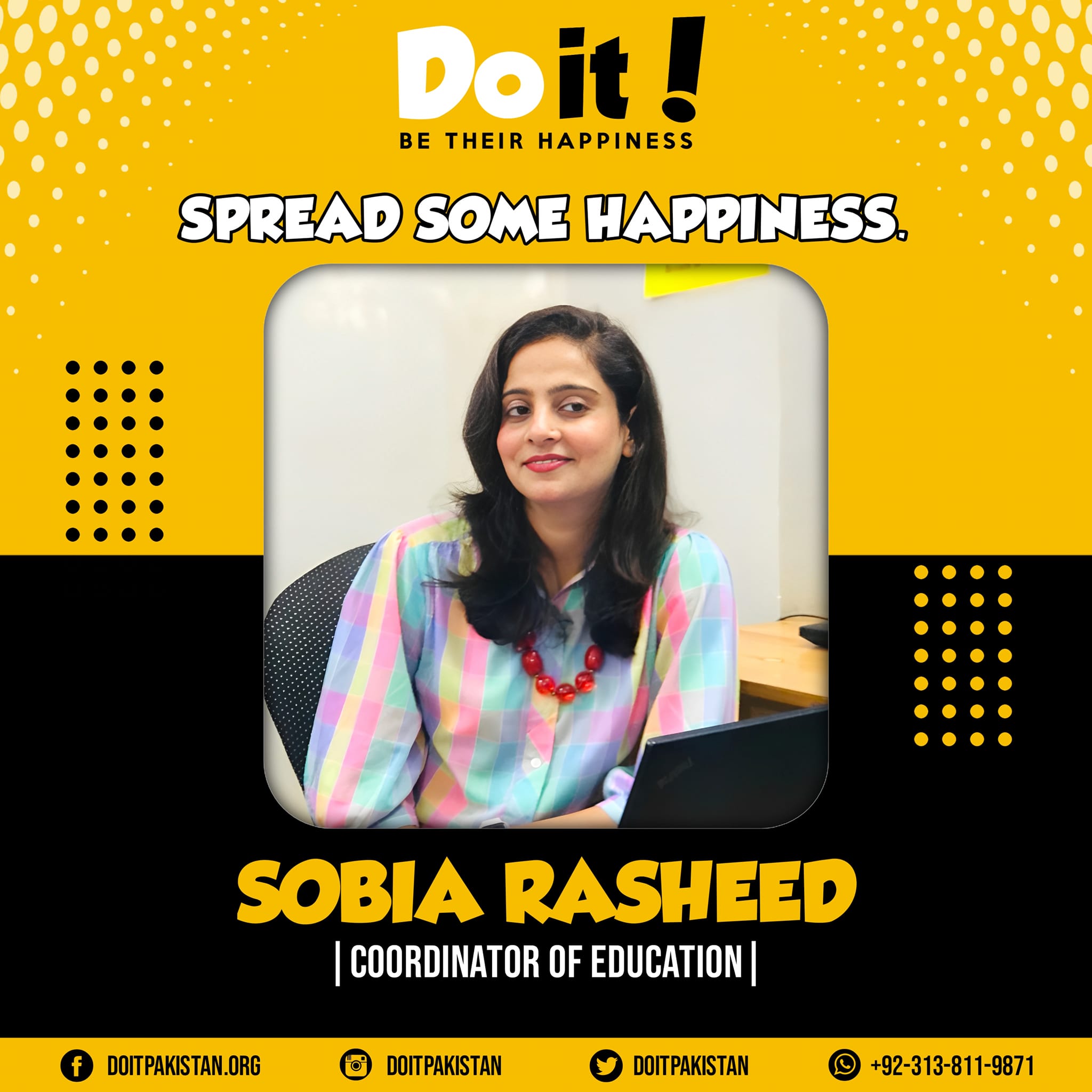 Doit - Be Their Happiness - We are pleased to Announce our Coordinator ...