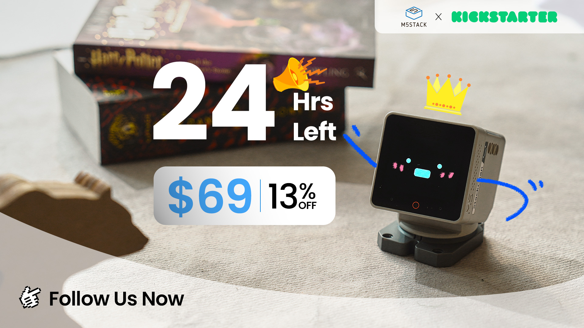 M5Stack - ⏳ 24 hours left! The StackChan campaign is closing soon! Time ...