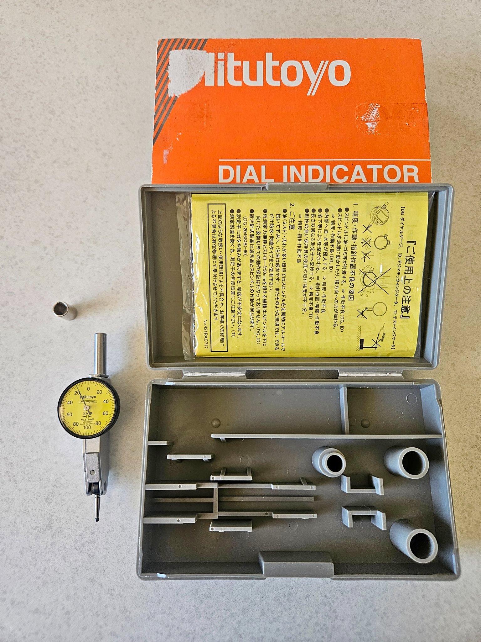 Mitutoyo Compact 0.002mm Dial Test Indicator - Measuring Tools ...