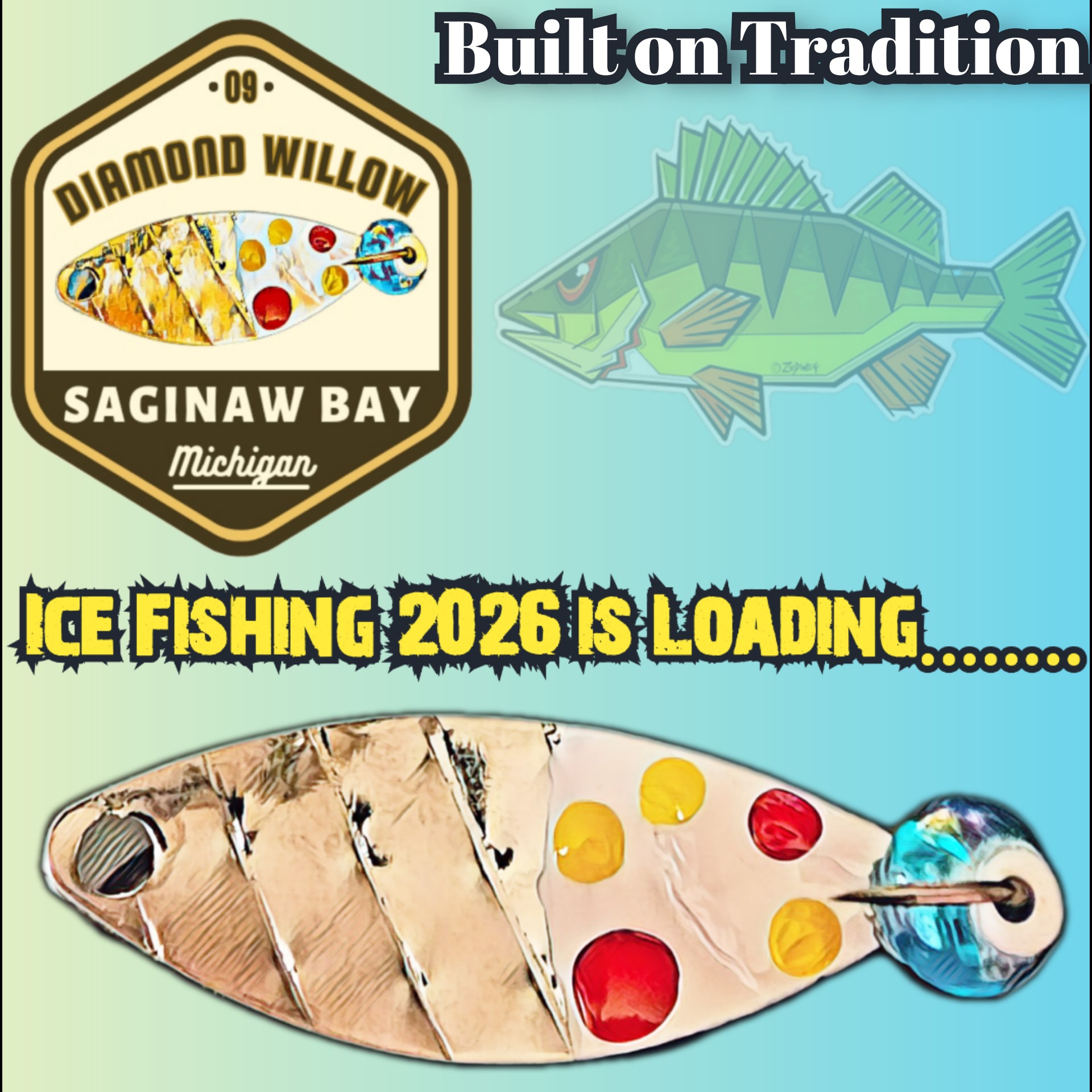 electric fishing lure Fisherman's Gold Eel- 8oz, Sour Pickle Magnum Bull Dog It dives 2 to Size:Size -10 Fishing Rod Holder Vertical