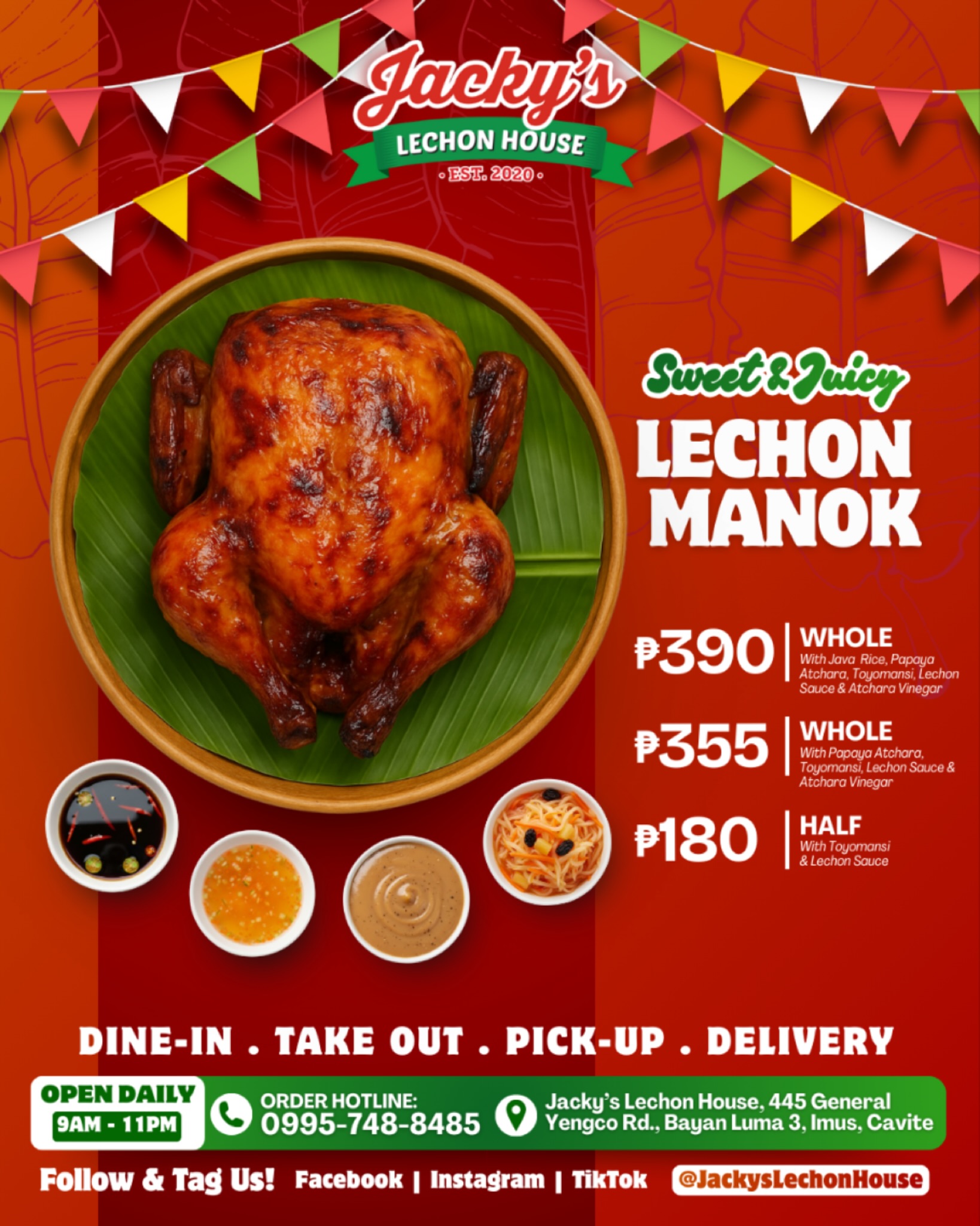 Jacky's - Our 𝐒𝐰𝐞𝐞𝐭 & 𝐉𝐮𝐢𝐜𝐲 𝐋𝐞𝐜𝐡𝐨𝐧 𝐌𝐚𝐧𝐨𝐤 is ready to serve for your ...