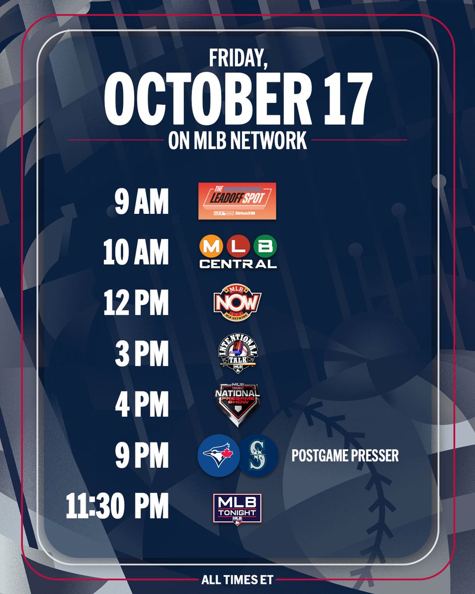 MLB - Another day of Championship Series coverage is coming up! 📺 ...