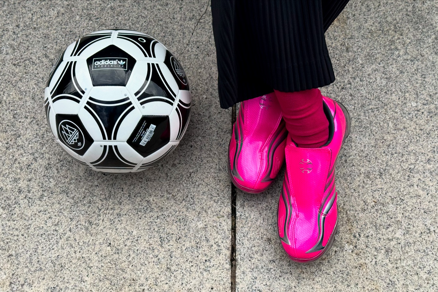 Stepping out in the adidas F50 Adiframe W “Shock Pink” feels bold 