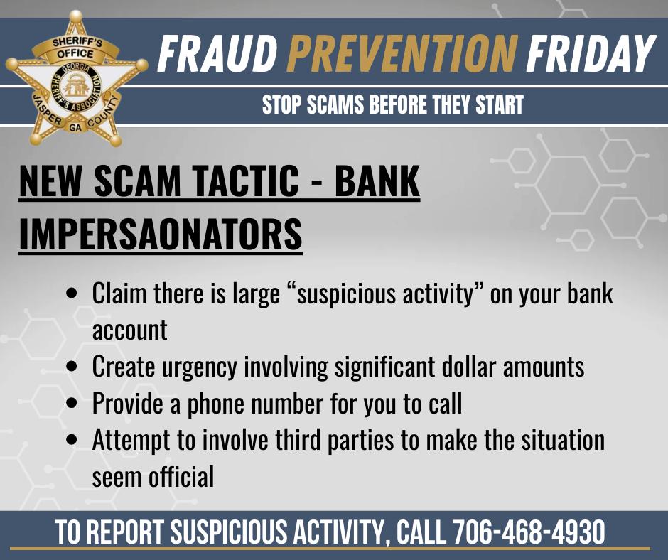 Jasper - 🚨 Fraud Prevention Friday🚨 We are seeing a new scam tactic ...