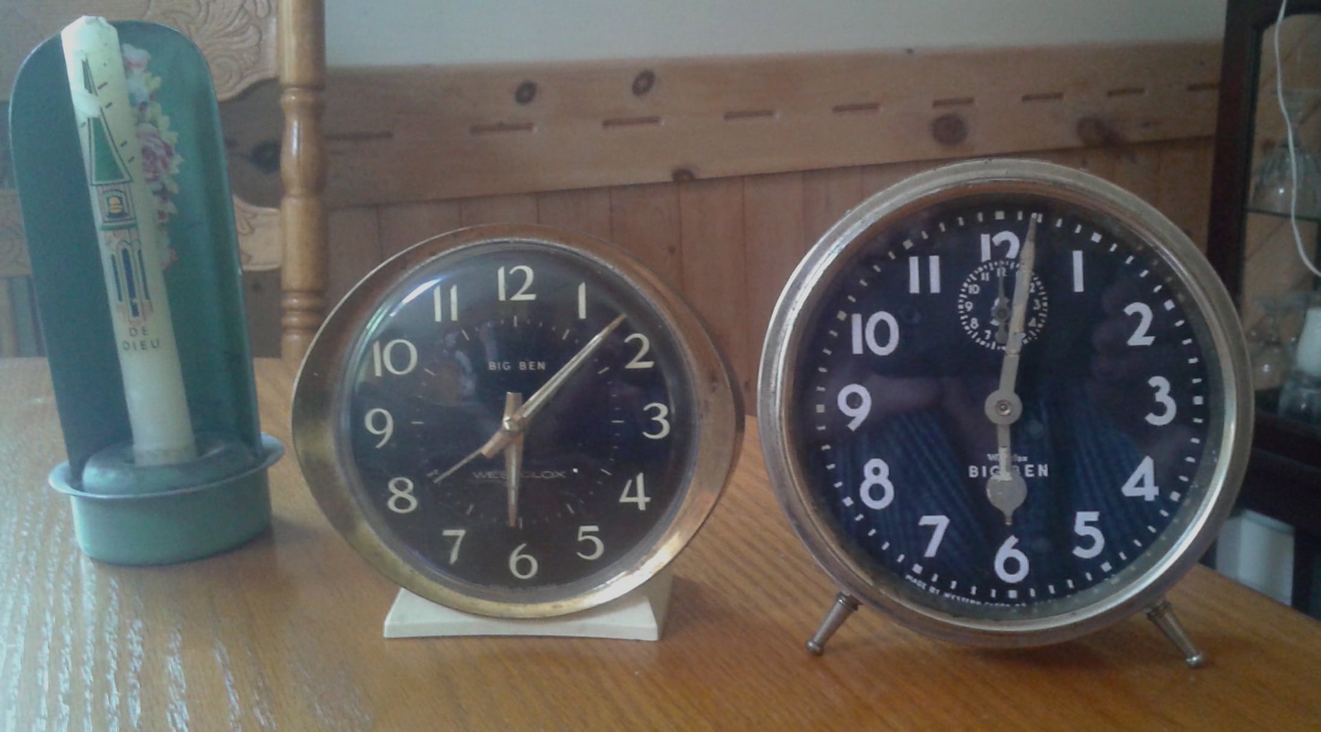 Vintage Westclox Big Ben clocks from 1964 and 1919
