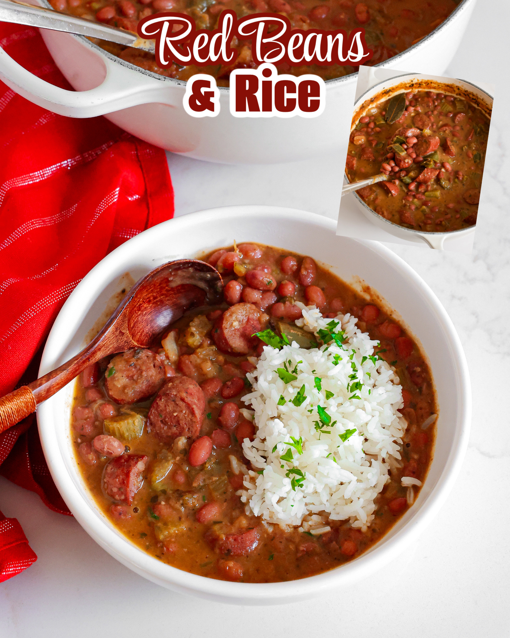 Small - These Louisiana-style red Beans and Rice combine red beans ...