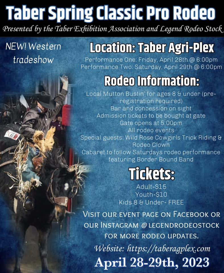 Taber Spring Classic Pro Rodeo 2023 | Facebook