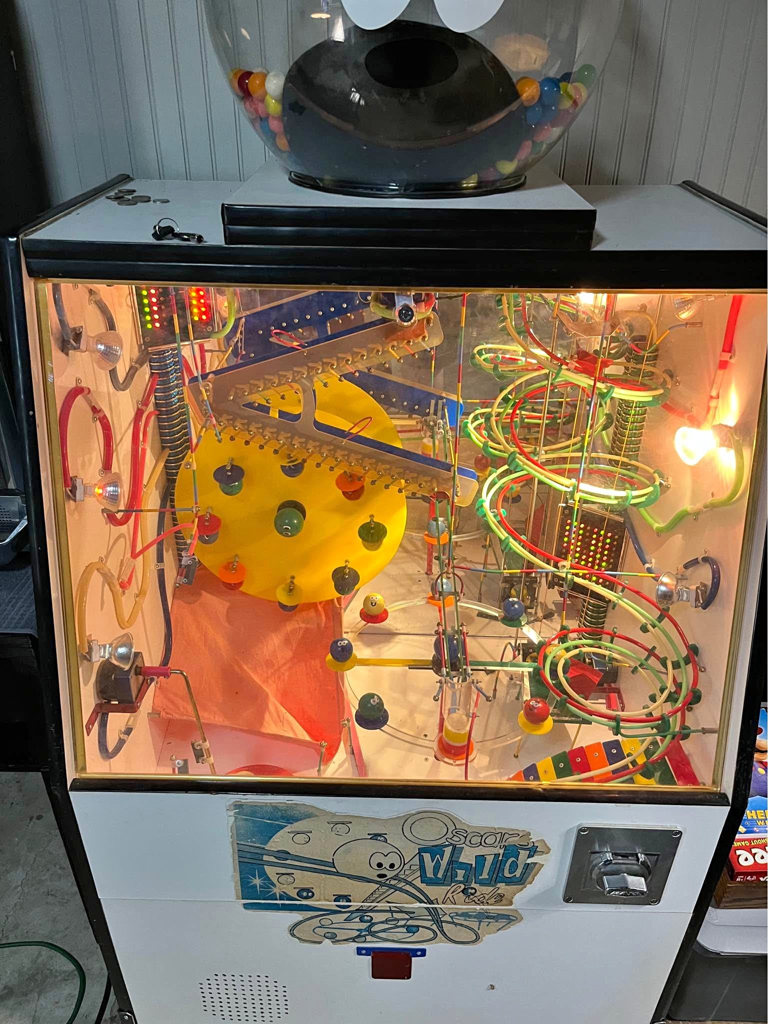 Oscars Wild Ride gum ball machine - Slot Machines - Lenox, Tennessee