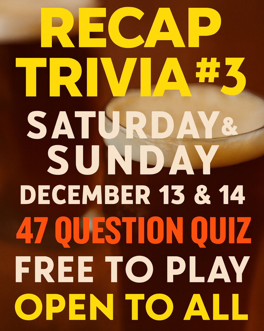 Trivial - 🧠 RECAP TRIVIA! **FREE** to play. Quick rounds. Big bragging ...