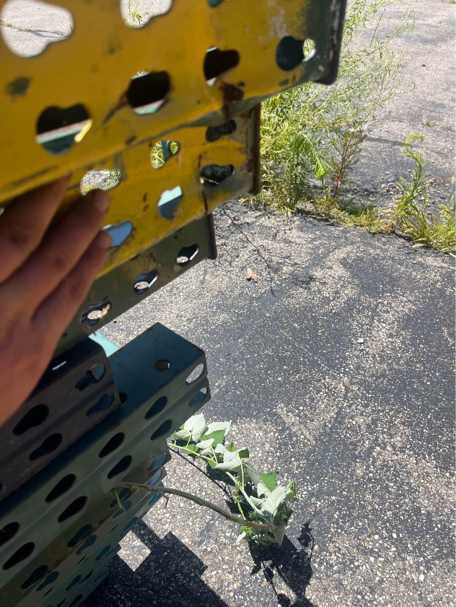 18ft 42” deep pallet racking upright small dents - Fencing - Holland ...